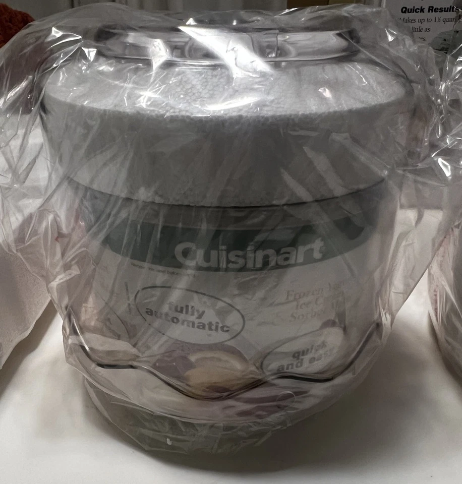 Heladera y sorbete de yogur congelado Cuisinart 1,5 cuartos de galón nuevo en caja envío gratuito Foto 3 de 4