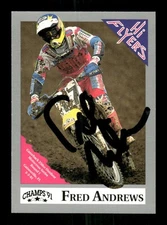 1991 Champs Hi Flyers Motocross 14 Fred Andrews signed auto autograph  tough BXC