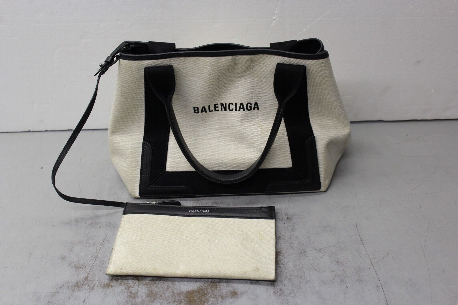 Balenciaga Women's Cabas Canvas Tote Bag