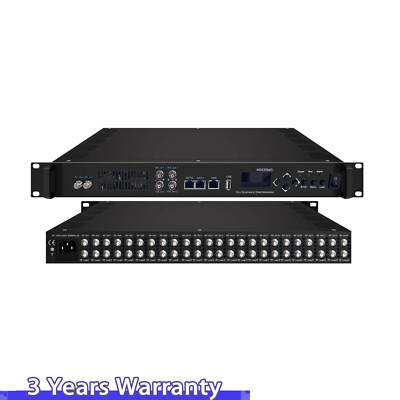 3394C-V3 24-IN-1 Mux Scrambling QAM Modulator 24 Port Tuner DVBS2 Input to IP RF