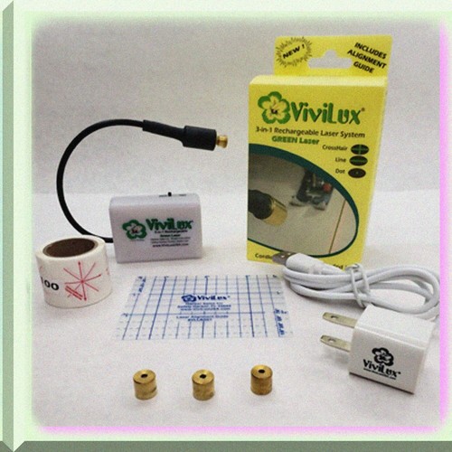 StitchMaster 3-in-1 Rechargeable Laser: Adjustable Line, Crosshairs & Dot for Pr - Picture 2 of 7