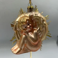 Glass Angel Christmas Ornament Roman Inc
