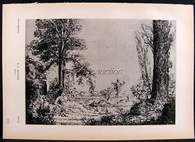 Roussel, Idyll & Laprade, Amsterdam French Engraving Photogravure Print 1939