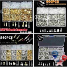Assortment Spade Crimp Terminals Electrical Wire Connectors Male Female 900/540X