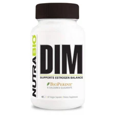 NutraBio - DIM - Supports Hormonal & Estrogen Balance for Wellness - 60 Capsules