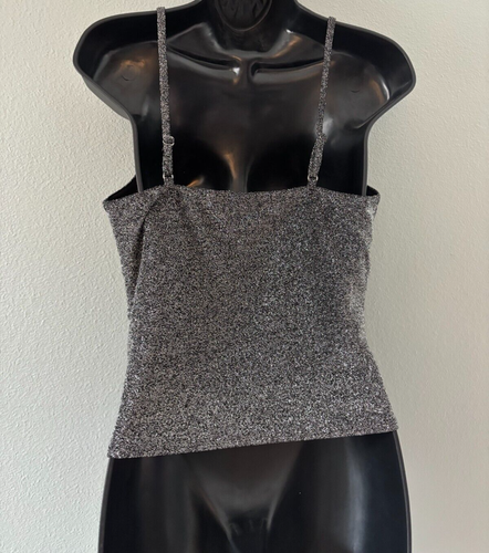 LOT of 2! Womens Tank Tops No Boundaries Yellow Wild Fable Black/Silver Shimmer - Picture 18 of 20
