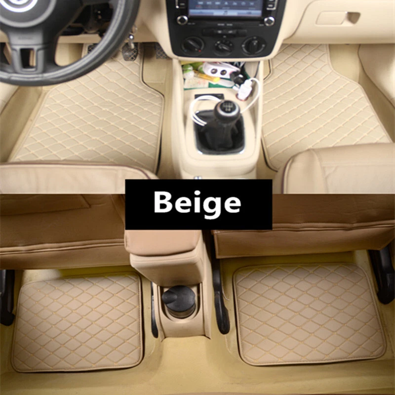 Juego de 4 alfombrillas protectoras delanteras traseras aptas para 5 asientos coche universal Foto 3 de 4