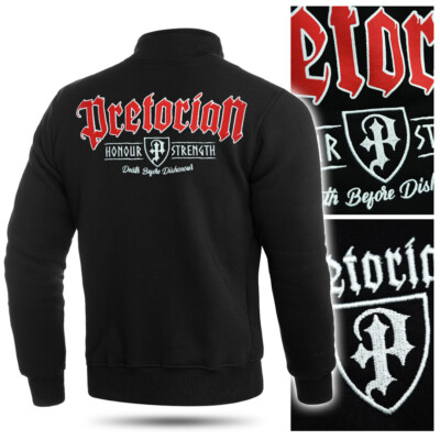 PRETORIAN Sweatshirt Pullover Sweatjacke Vikings Nordic Thor Schwarz Stärke Ehre