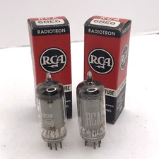 2 RCA 6BE6 Electron Tube Vintage in Box USA Untested Radiotron