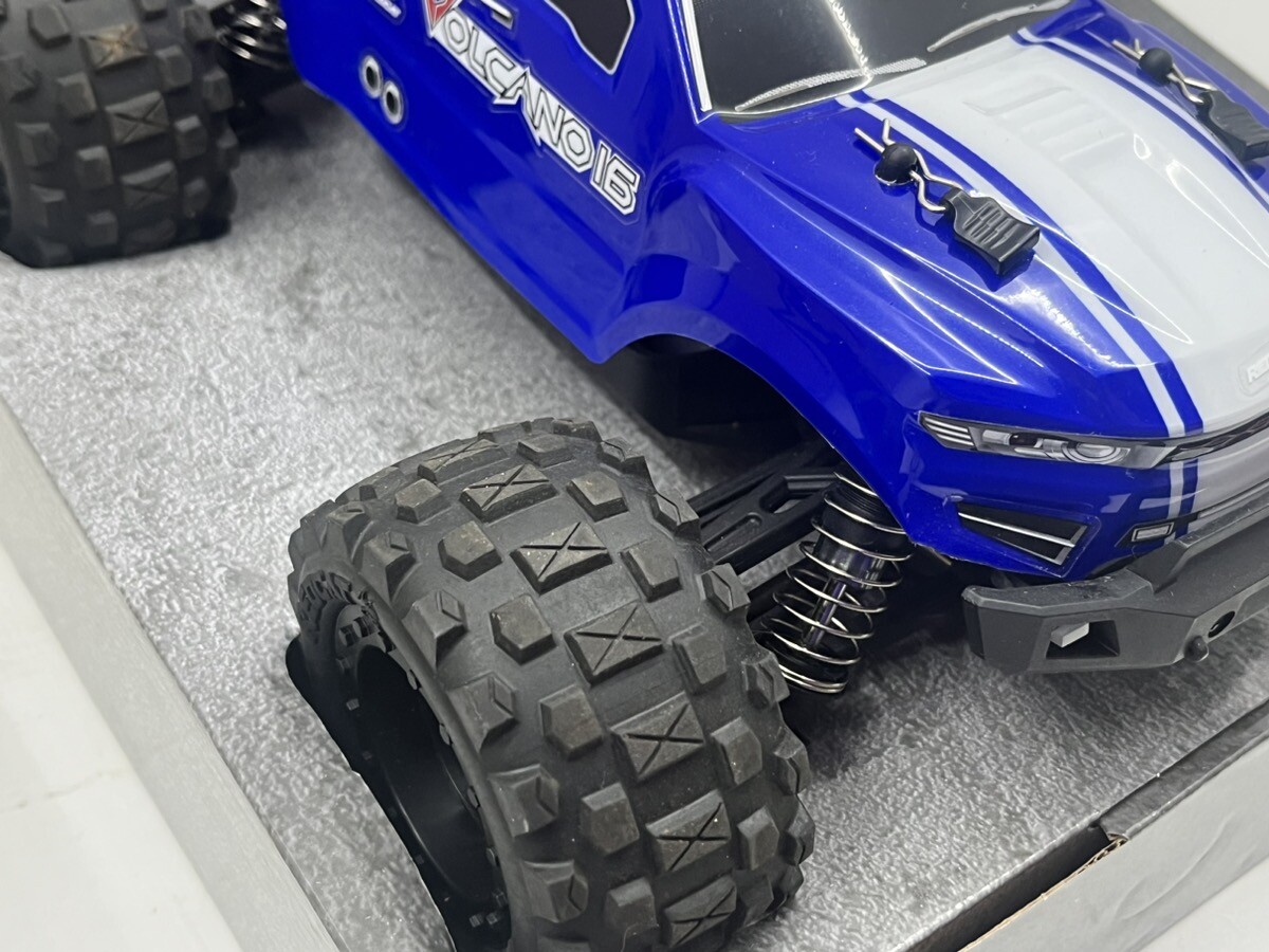 Redcat Racing Volcano-16 1/16 Scale Brushed Monster Truck Blue With Box