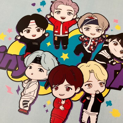 BTS 防弾少年団　MINI POSTER BTS SUMMER PACKAGE 2018 Official Mini Poster Complete 7 Set