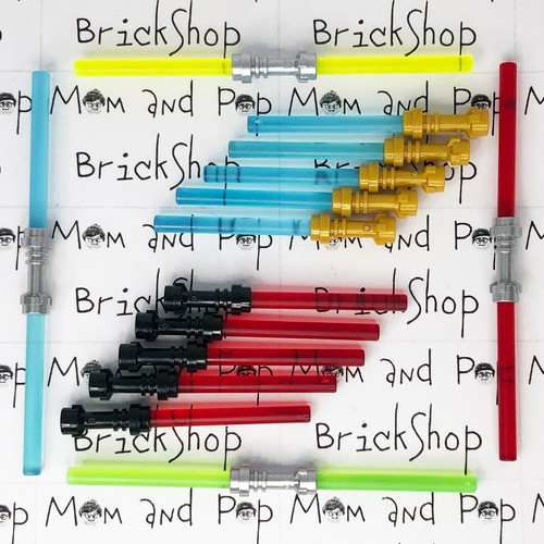 LEGO Star Wars Lightsaber You Pick - Blue Green Purple Red w Silver & Gold Hilts - Picture 19 of 20