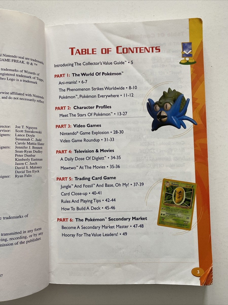 pokemon card value book Pokemon Collector's Value Guide CheckerBee Publishing Staff 1999 Paper  Handbook