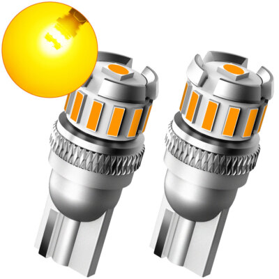 AUXITO 2X T10 921 912 194 W5W Yellow Bright Side Marker LED light Bulbs Map Lamp