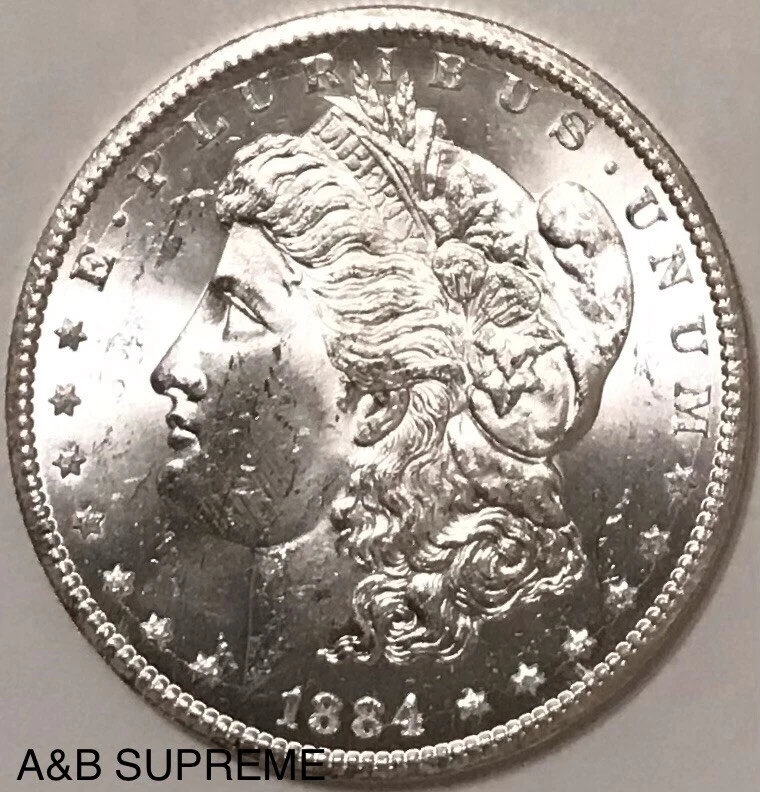 "CC" MORGAN DOLLAR CARSON CITY "STUNNING GEM" FROM OBW ROLL BU UNC 90% SILVER - Image 2 of 4
