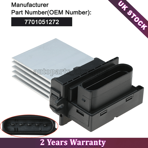 FOR RENAULT CLIO II RENAULT THALIA I 7701051272 HEATER BLOWER FAN RESISTOR UK - Imagen 1 de 8
