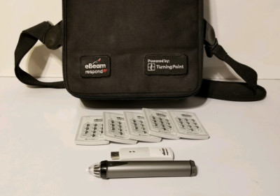 eBeam Respond RF Turning Technologies 5 RCRF-01 clickers, RRRF-01 USB, & Stylus