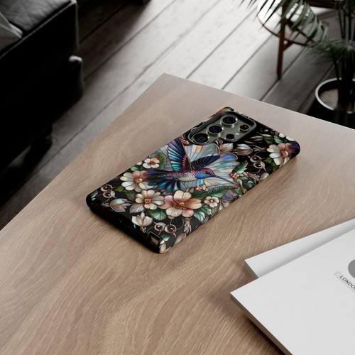 Hummingbird Phone Case, Faux Mother of Pearl Design | X122 - 第 228/272 張圖片