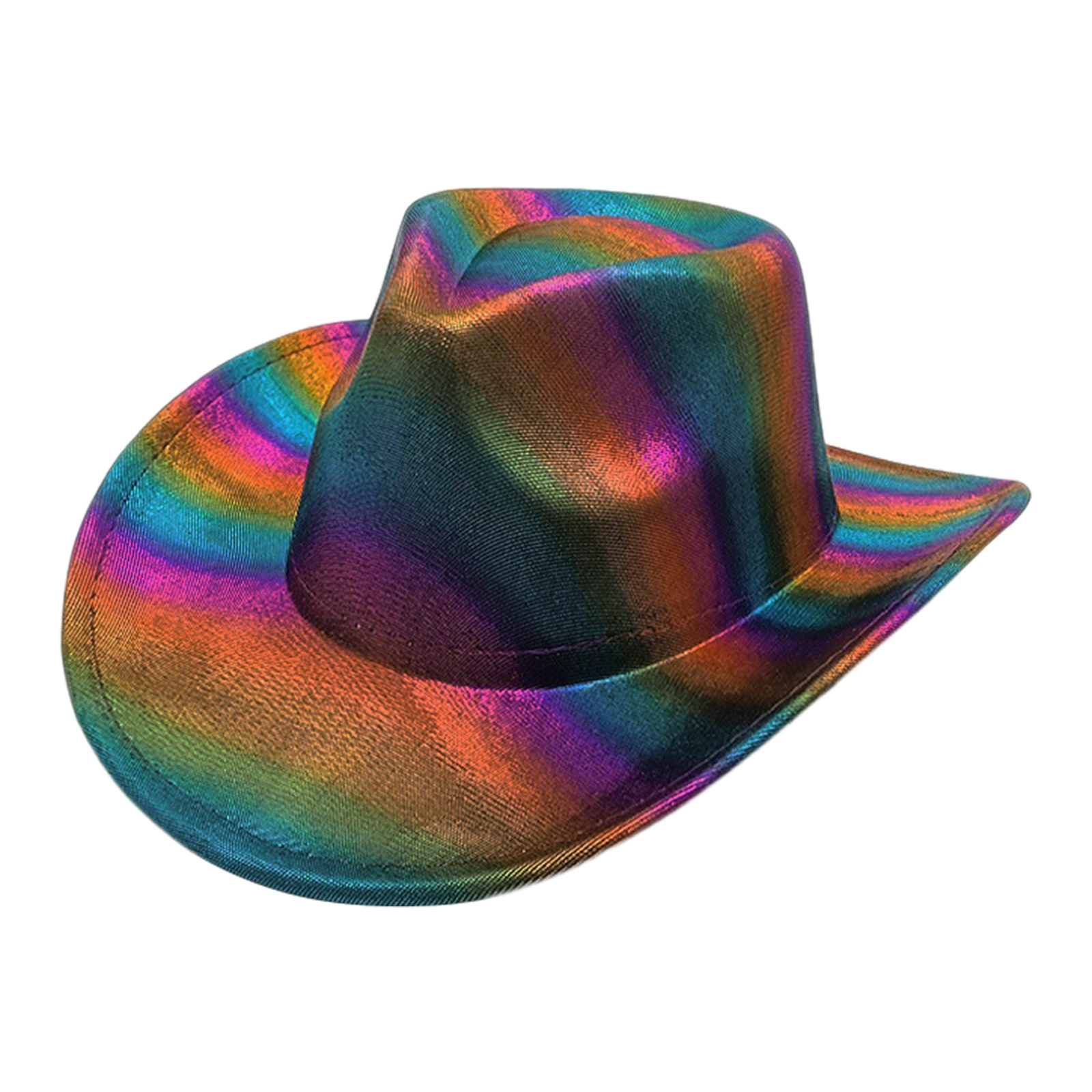 Western Rainbow Laser Fantasy Cowboy Hat Carnival Party Colorful Hat