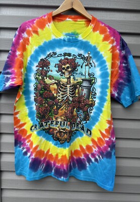 Liquid Blue Grateful Dead ロンT レア！ GRATEFUL DEAD-TERRAPIN STATION-LONG SLEEVE-2 SIDED TIE DYE T