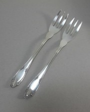 2 Fischgabeln Jugendstil DEP 90er auch sch&ouml;n als Vorlagegabeln