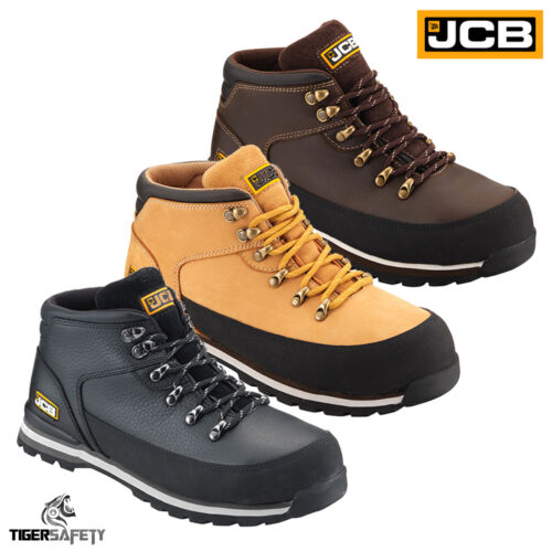 JCB 3CX S3 Ancho Ajuste Ligero Impermeable Caminante Estilo Acero Dedo De Botas - Imagen 1 de 4