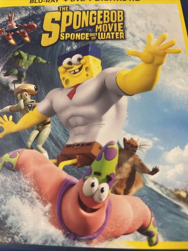 The SpongeBob Squarepants Movie Sponge Out of Water Blu-ray & DVD No Slipcover - Picture 2 of 15
