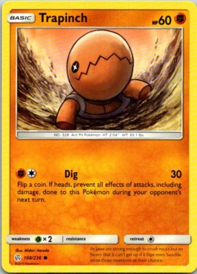 Trapinch 108/236 Common Pokemon Sun & Moon Cosmic Eclipse Mint