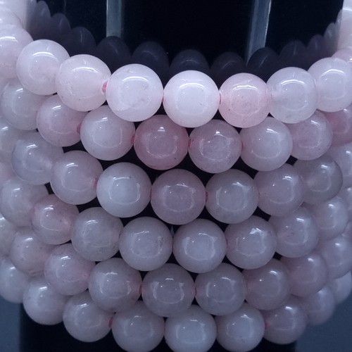 Großhandel 6 Stück Natürlich Rosa Rose Quarz 8mm Kristall Heil Stretcharmband q7 - Bild 2 von 6