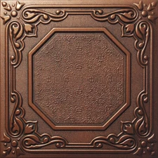 Glue Up, Decorative Styrofoam, LISBONA 20" x 20" Antique COPPER Black