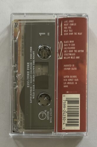 EZO - Fire Fire Cassette Tape Heavy Metal Ex / Mint See Description - Picture 3 of 8