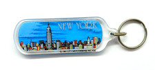Vintage New York Skyline Empire State Building Keyring Keychain