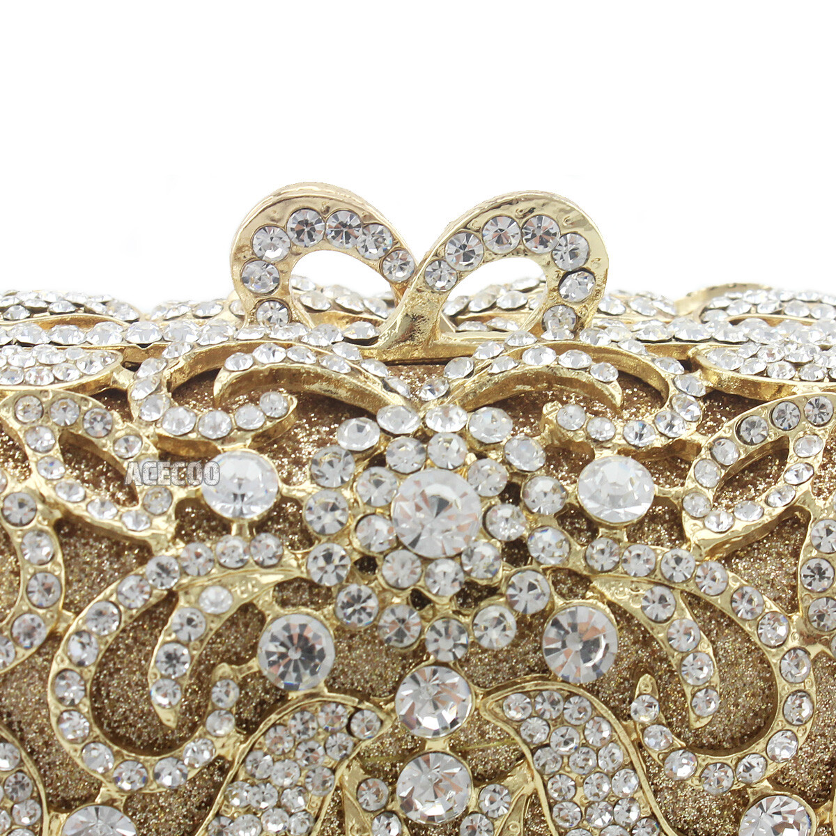 Vintage Rhinestone Evening Bag Party Crystal Clutch Wedding Handbag