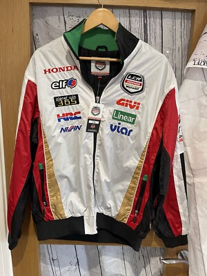 Vintage Honda LCR Moto GP Racing Team Nylon Red White Jacket - Main Image