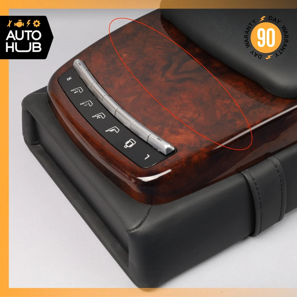 07-09 Mercedes W221 S65 AMG S600 consola central trasera reposabrazos reposabrazos negro OEM Foto 3 de 4