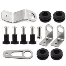 Stainless Steel Bolt-on Radiator Stay Bracket Kit For Honda Civic Ek Eg 92-00 Stainless Steel Bolt-on Radiator Stay Bracket Kit For Honda Civic Ek Eg 92-00