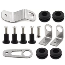 Stainless Steel Bolt-On Radiator Stay Bracket Kit for Honda Civic EK EG 92-00