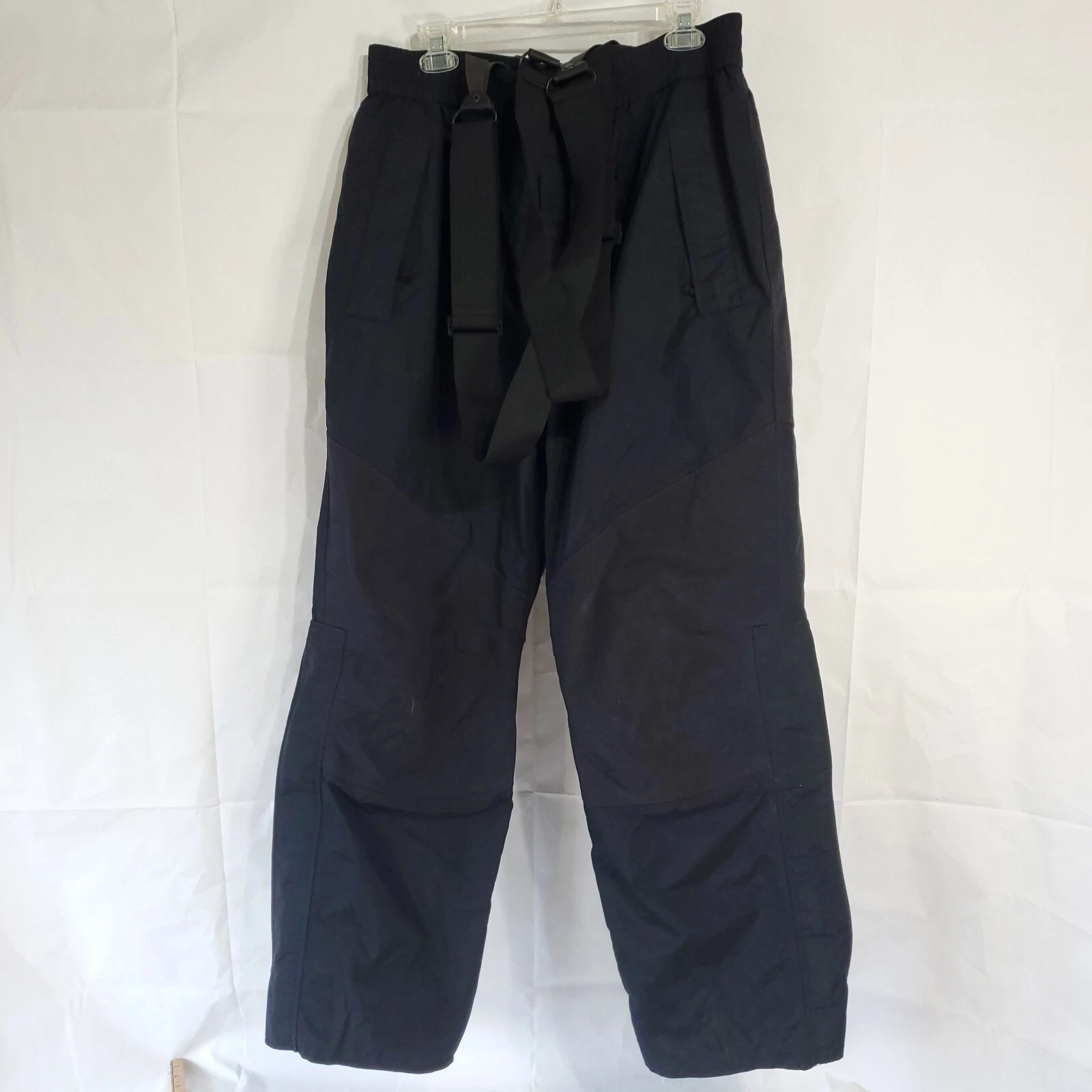 Men’s Cabela’s Extreme Wet Weather Black Snow Bibs Sz L-Reg MADE IN USA
