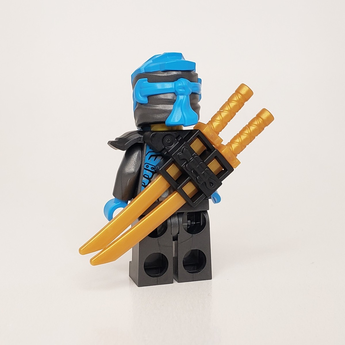 GOTJHA フルスーツ ブラック/ブルー LEGO Ninjago Minifigure Jay with Armor 70652 Blue Ninja Grapple