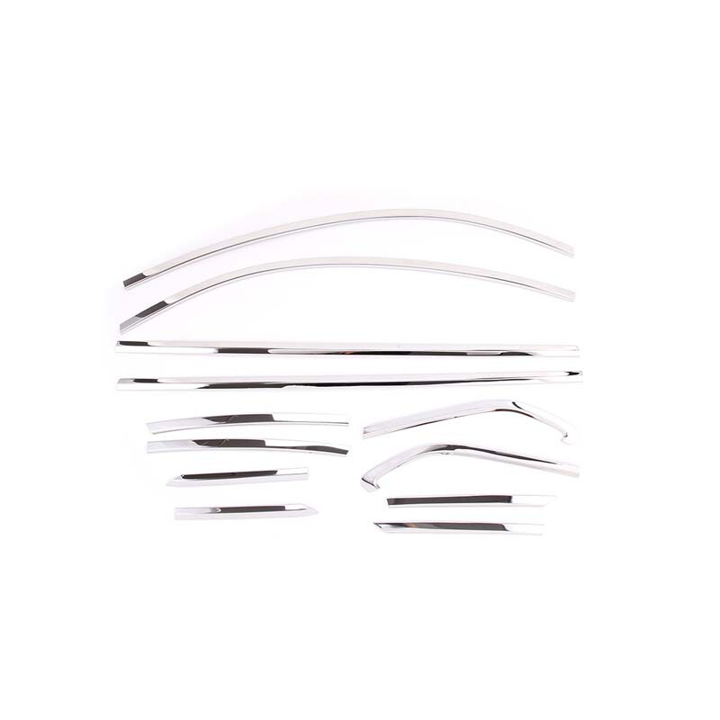 Steel Chrome Exterior Window Molding Trim Strip Decorate Kit For Subaru BRZ 2022