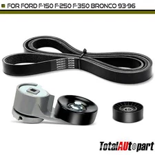 3Pcs Serpentine Belt Drive Component Kit for Ford F-150 F-250 F-350 Bronco 5.0L