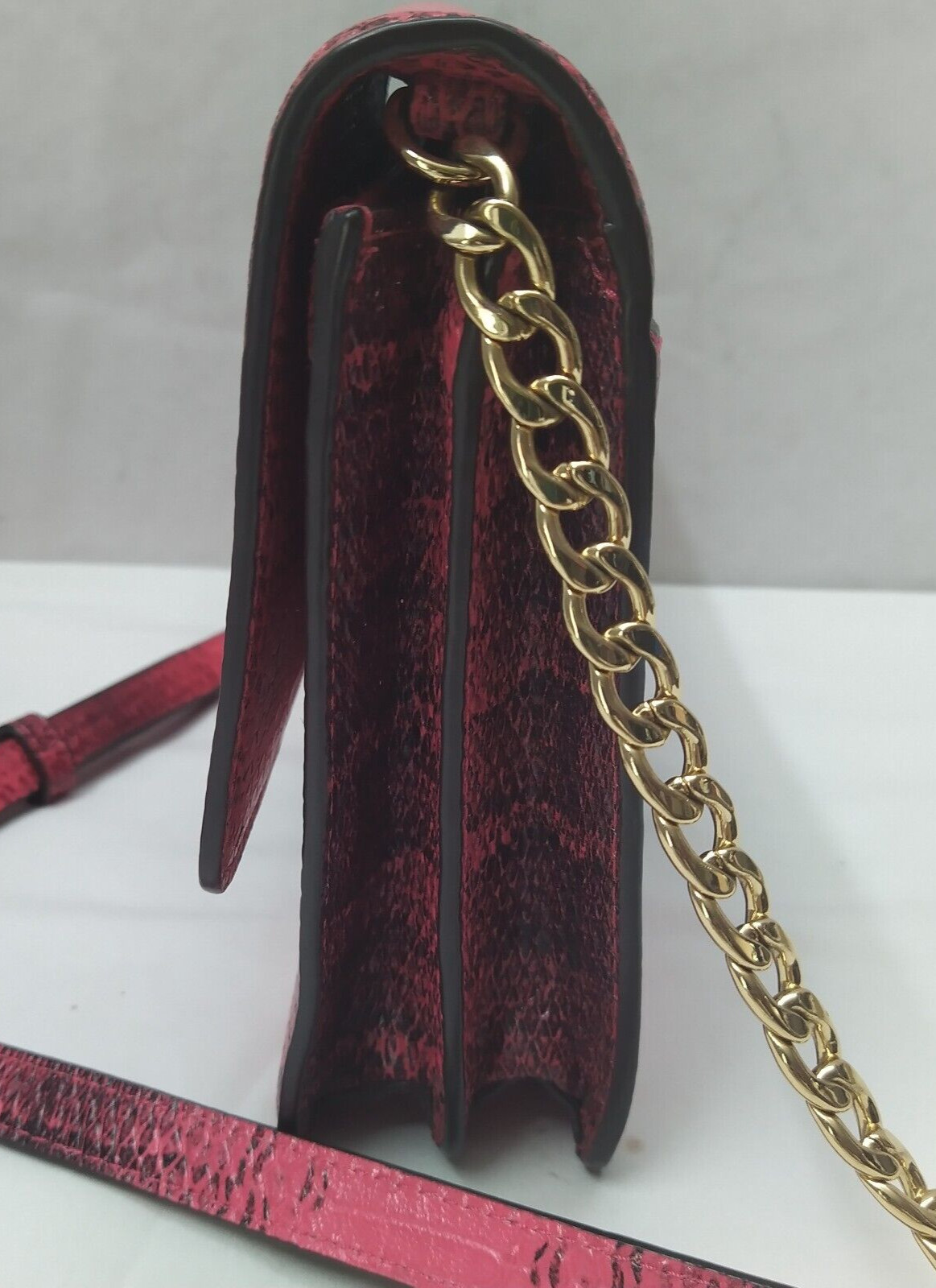 Michael Kors Pink Leather Python Printed Chain St… - image 9