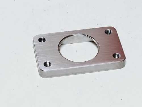 Stainless T3 Undivided to 2.0" inch Inlet Turbo Flange Transition HX40 HX35 HX3 - Picture 2 of 3