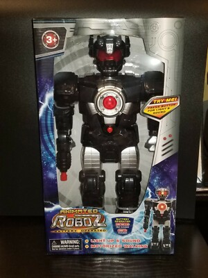 Robot Animated Roboz Battery Operated Lights up, Sound and