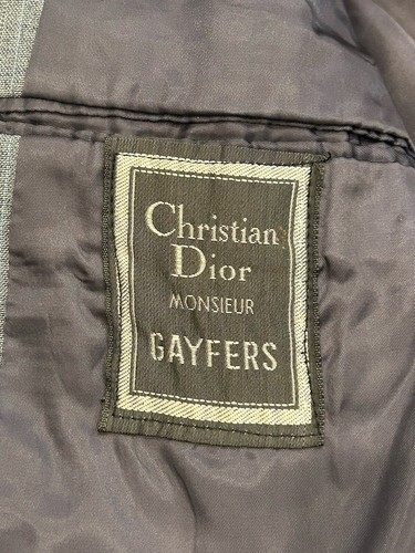 Christian Dior Men's Monsieur Grey Pinstripe Suit Blazer & Pants 40R / 36 x 33 - Picture 12 of 13
