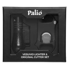 Palio Vesuvio Lighter (smoke) and Original Cutter (black) Gift Set