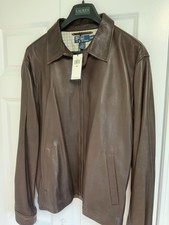 Ralph Lauren by Polo Men's Brown Leather SIZE XXL
