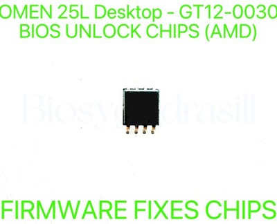 OMEN 25L Desktop - GT12-0030, ADMIN NO PASSWORD FIRMWARE FIXES BIOS CHIP - AMD