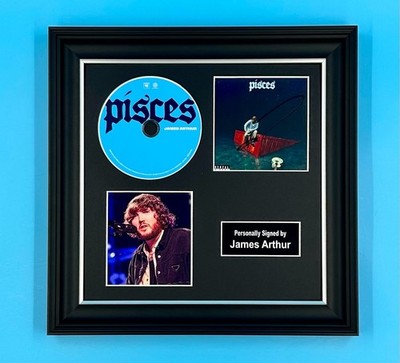 James Arthur Signed Photo & CD Framed & COA Music Autograph Auto Pisces Poster