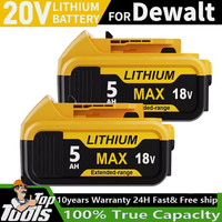 2X Akku DCB184 18V Xr 5,0 Ah Li-Ion Batterie DCB182 DCB205-2 DCB200 FüR Dewalt